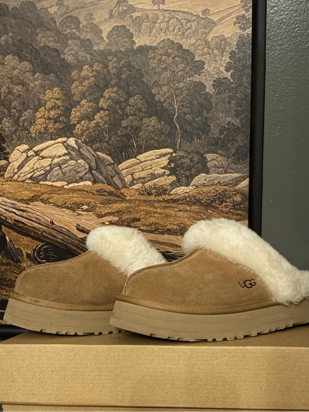 UGG Women's Disquette slippers in chestnut